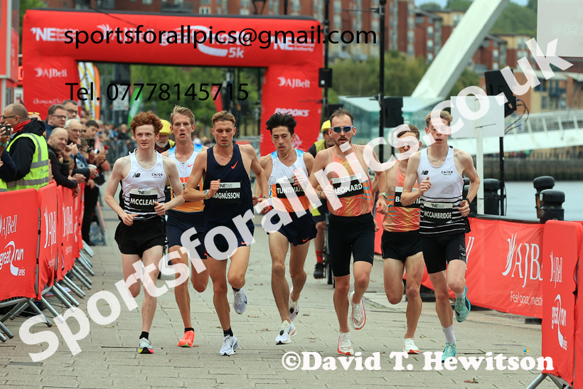 Elite Mens 5k, AJ Bell Great North 5k. Photo: David T. Hewitson/Sports for All Pics